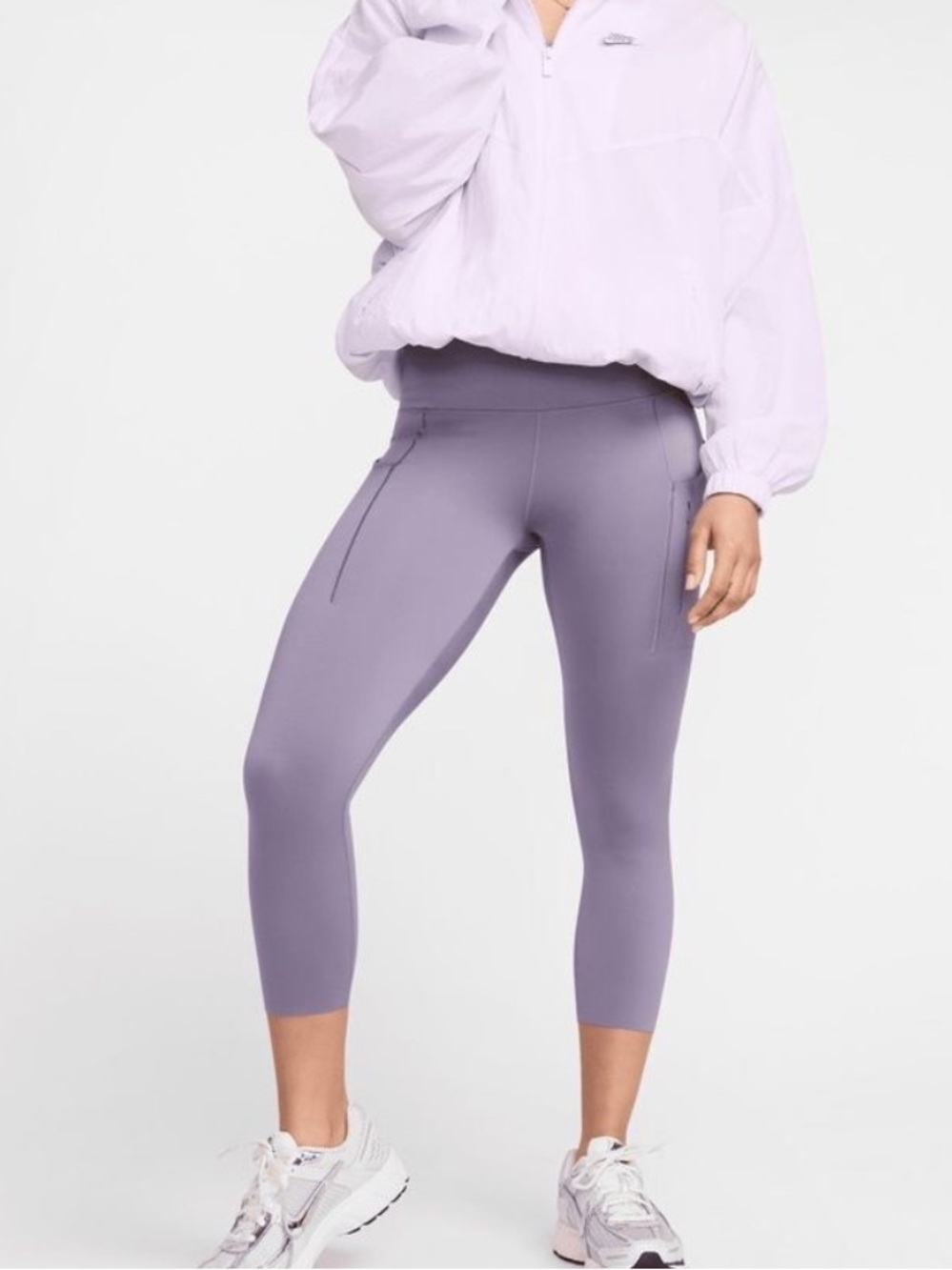 NWT Nike Dri-Fit High Rise Lavender Cropped Leggings